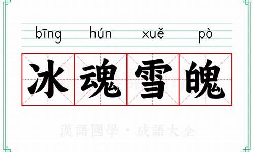 冰魂素魄成语故事-冰魂素魂的意思