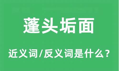 蓬头垢面反义词-蓬头垢面反义词是什么?