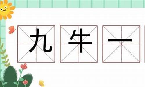 九牛一毛造句10字-九牛一毛造句