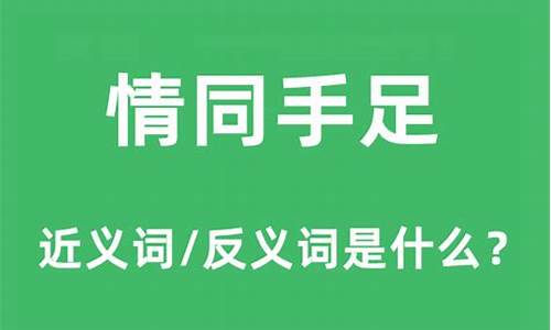 情同手足形容什么-手足情深是什么意思