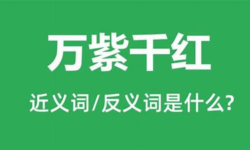 万紫千红的意思和理解方法-万紫千红在古诗中的意思