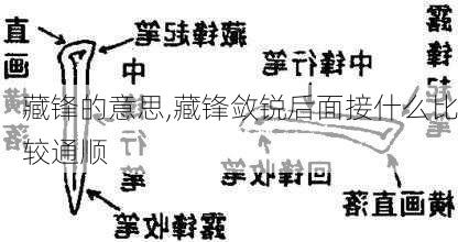 藏锋的意思,藏锋敛锐后面接什么比较通顺