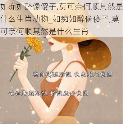 如痴如醉像傻子,莫可奈何顺其然是什么生肖动物_如痴如醉像傻子,莫可奈何顺其然是什么生肖