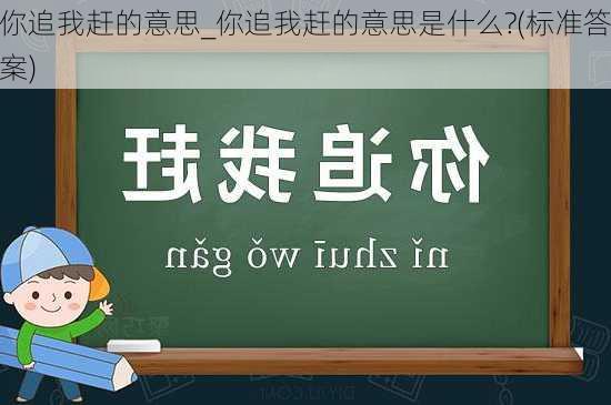 你追我赶的意思_你追我赶的意思是什么?(标准答案)