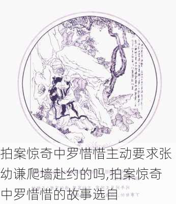 拍案惊奇中罗惜惜主动要求张幼谦爬墙赴约的吗,拍案惊奇中罗惜惜的故事选自